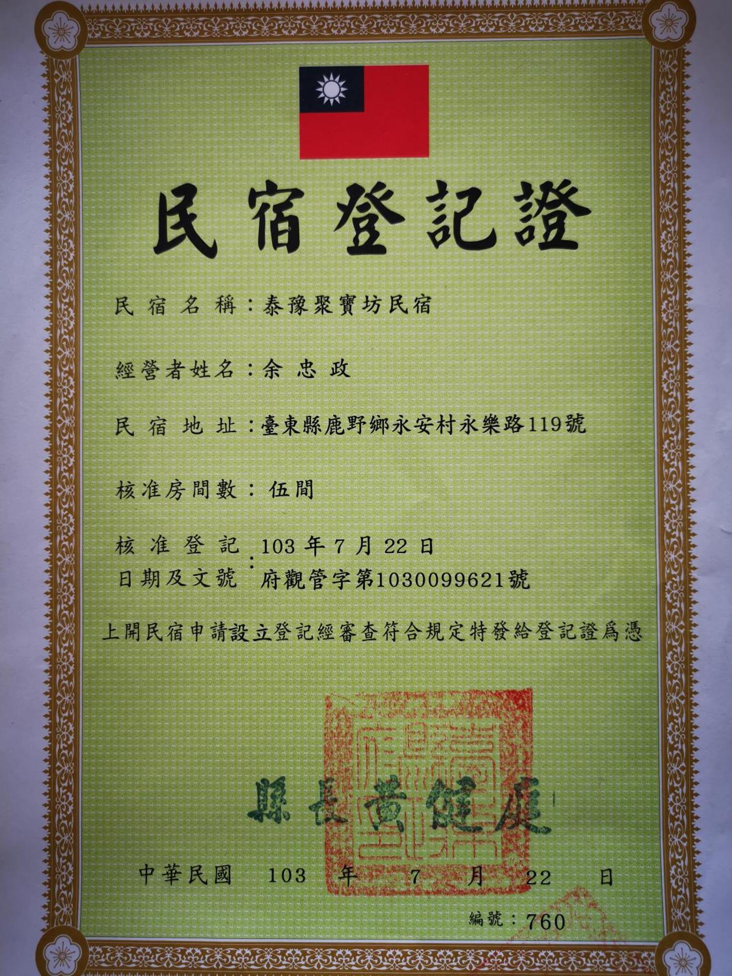 Tai Yu Ju Bao Fang B&B Luye Bagian luar foto